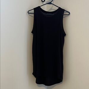 Athleta long line Black Sleeveless Women's Tank Top Sz M